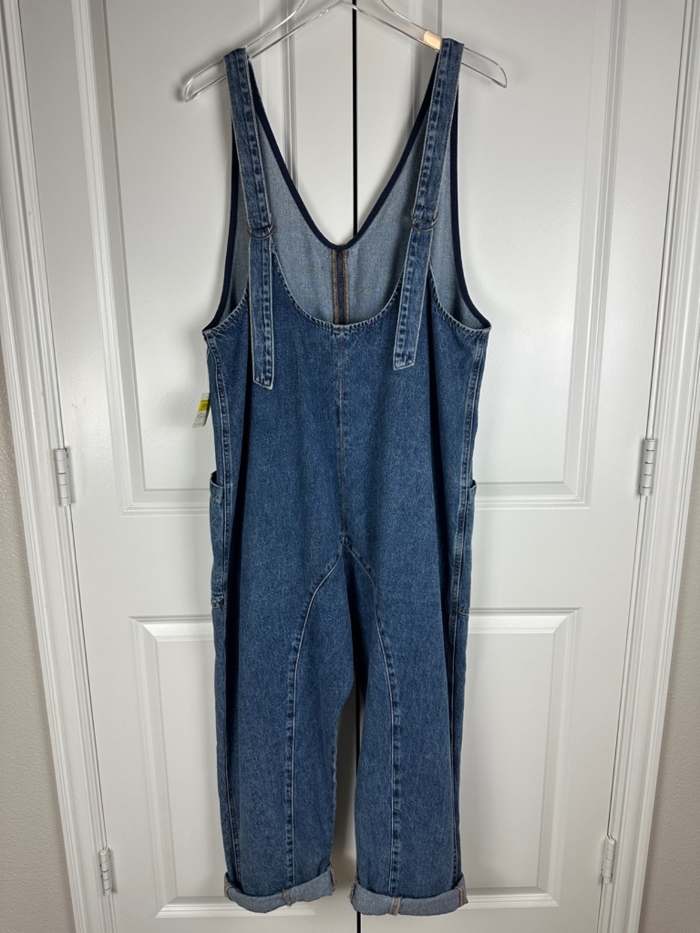 Free People We The Free High Roller Jumpsuit in Sapphire Blue - Picture 11 of 15